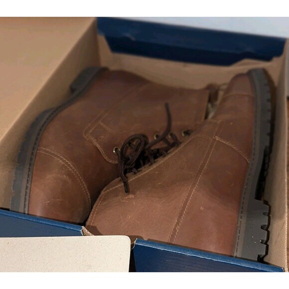 COLE HAAN Grand+ Lug Boots Bayou Brown Leather Chukka Cap Toe Rugged NWT Size 8 main image 7